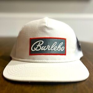 BURLEBO Grey Patch White Mesh Snapback Hat